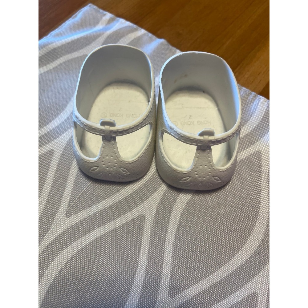 Cabbage Patch Kids White Mary Jane  Doll Shoes